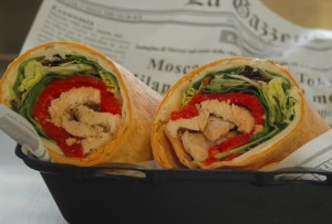 Chicken Roasted Pepper Wrap